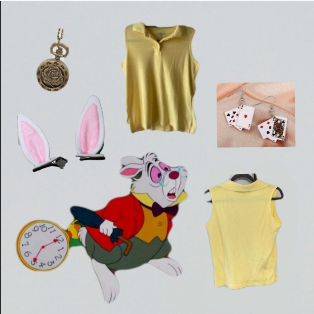 White rabbit costume Alice in Wonderland